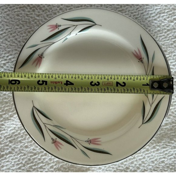 Edwin Knowles Carlton Set Of 4 Dessert/bread Plates 1950s Vintage VGUC - Picture 5 of 12